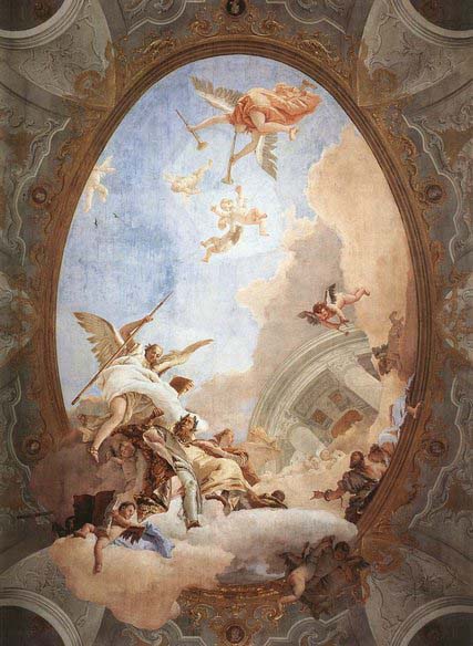 Giovanni Battista Tiepolo Allegory of Merit Accompanied by Nobility and Virtue